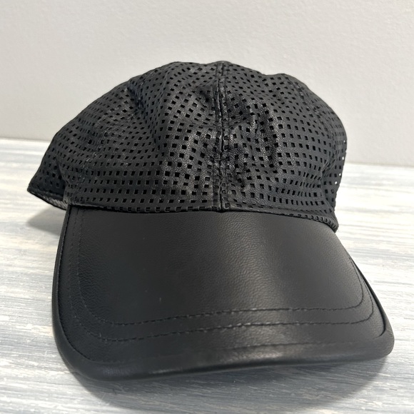 Athleta Accessories Athleta Urx Black Leather Baseball Hat Casual